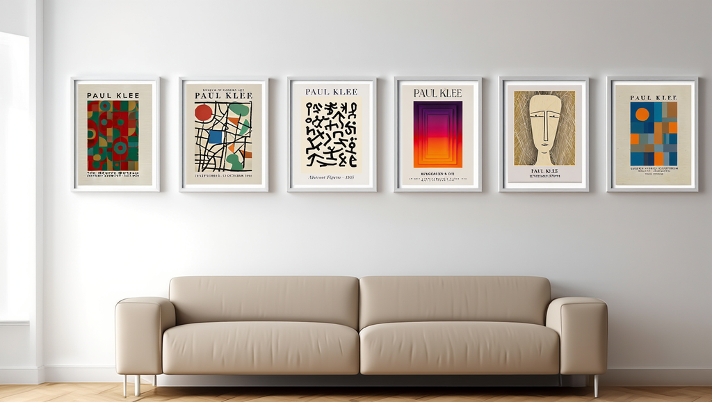 Paul Klee Modern Abstract Wall Art – Minimalist Colorful Canvas Prints, Mix & Match 9 Designs, Home & Bedroom Decor