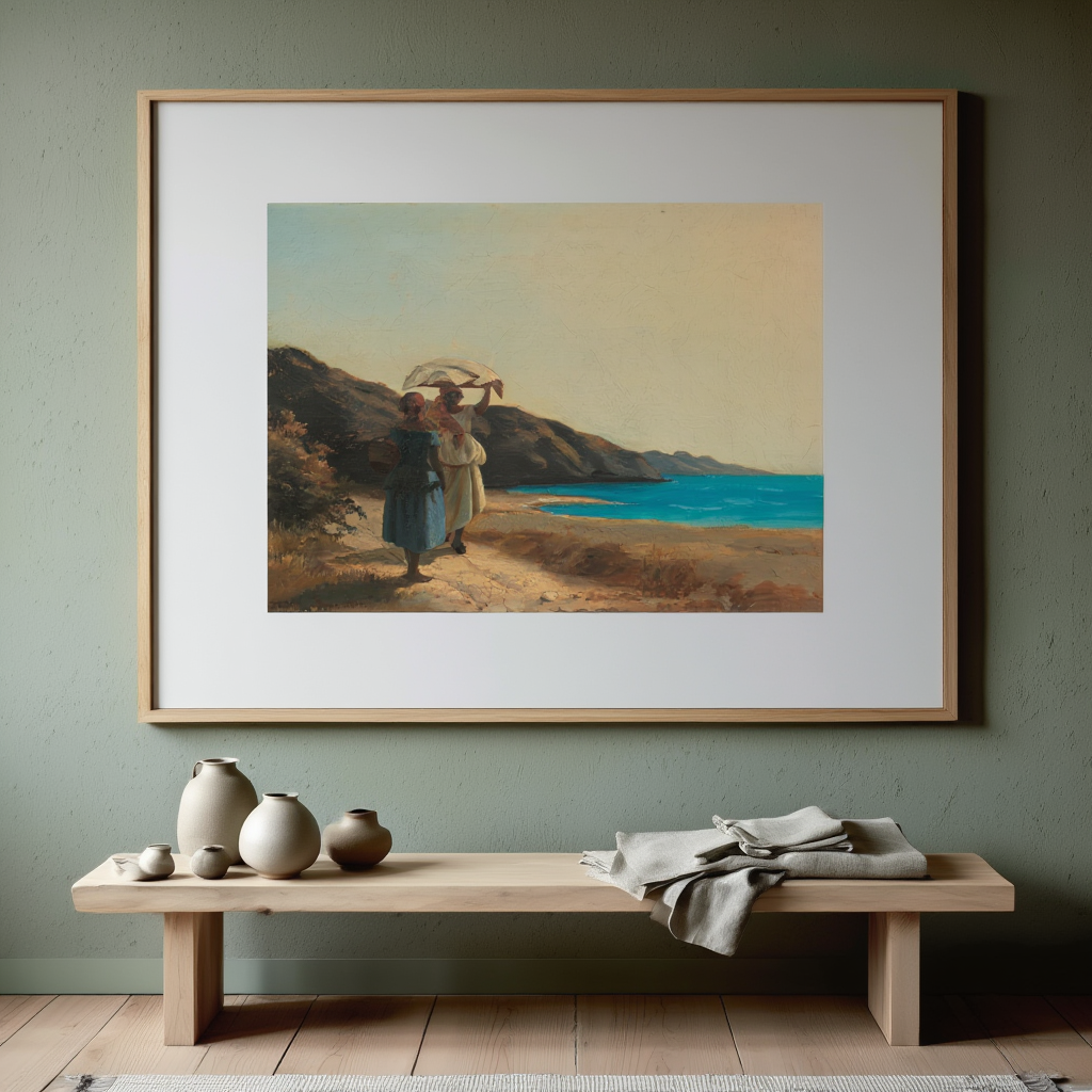 Camille Pissarro - Two Women Chatting by the Sea, St Thomas