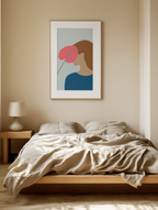 Flower Female – Minimalist Line Art Floral Print
