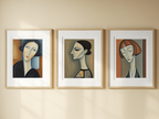 Modigliani Quiet Elegance – Fine Art Portrait Prints - Hakyarts