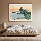 Shichiri Beach in Sagami Province – Katsushika Hokusai – Vintage Japanese Ukiyo-e Art Print - Hakyarts