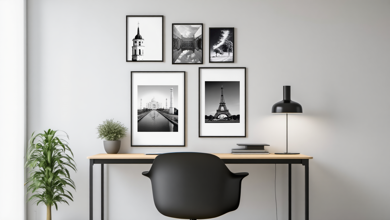 Monochrome Journeys: 5 Minimalist Travel & City Art Prints
