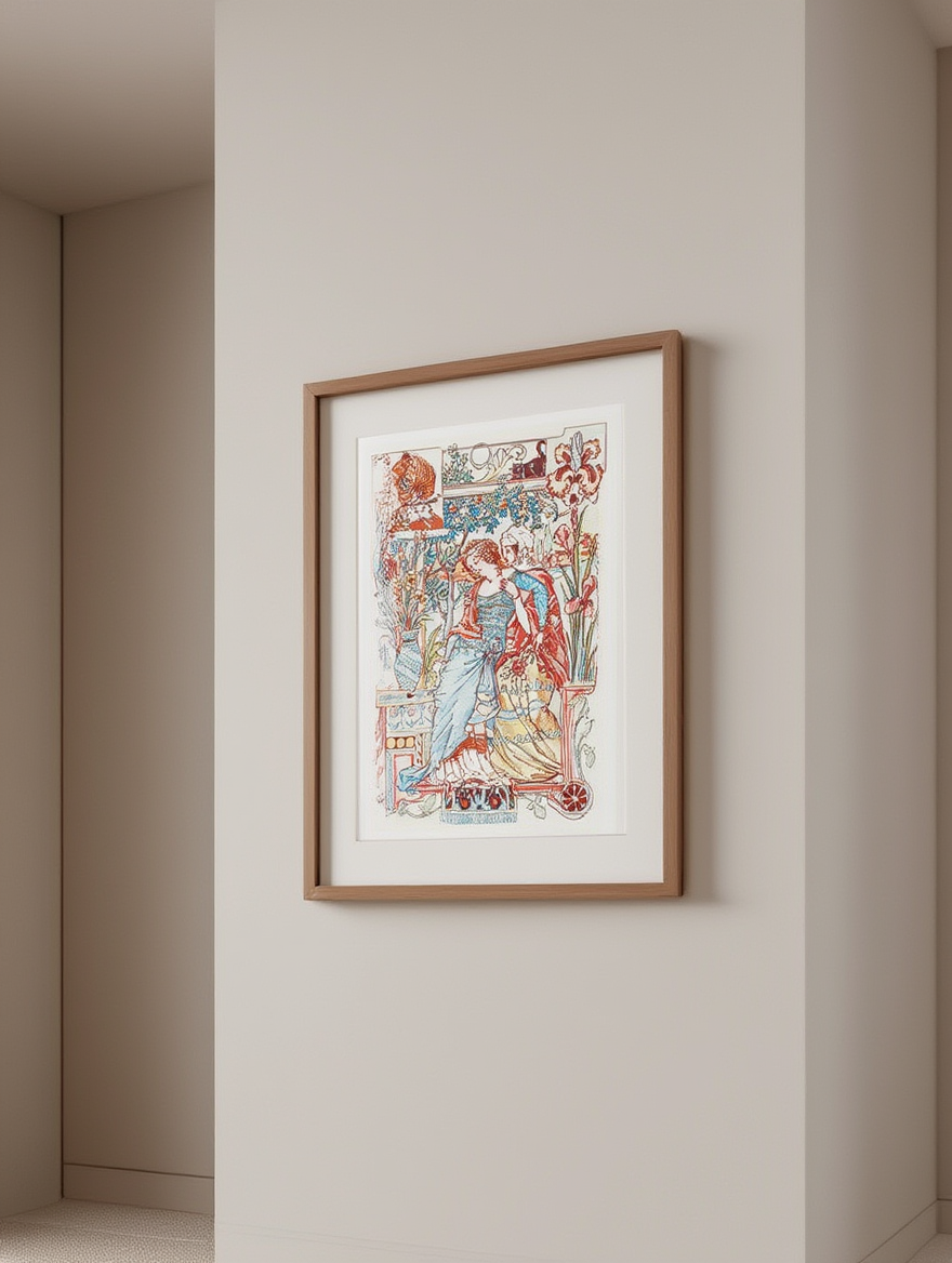 Femme assoupie dans les bras de sa servante