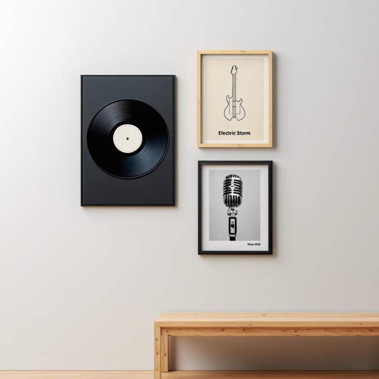 Music Gallery – Japandi Home Office Set of 3