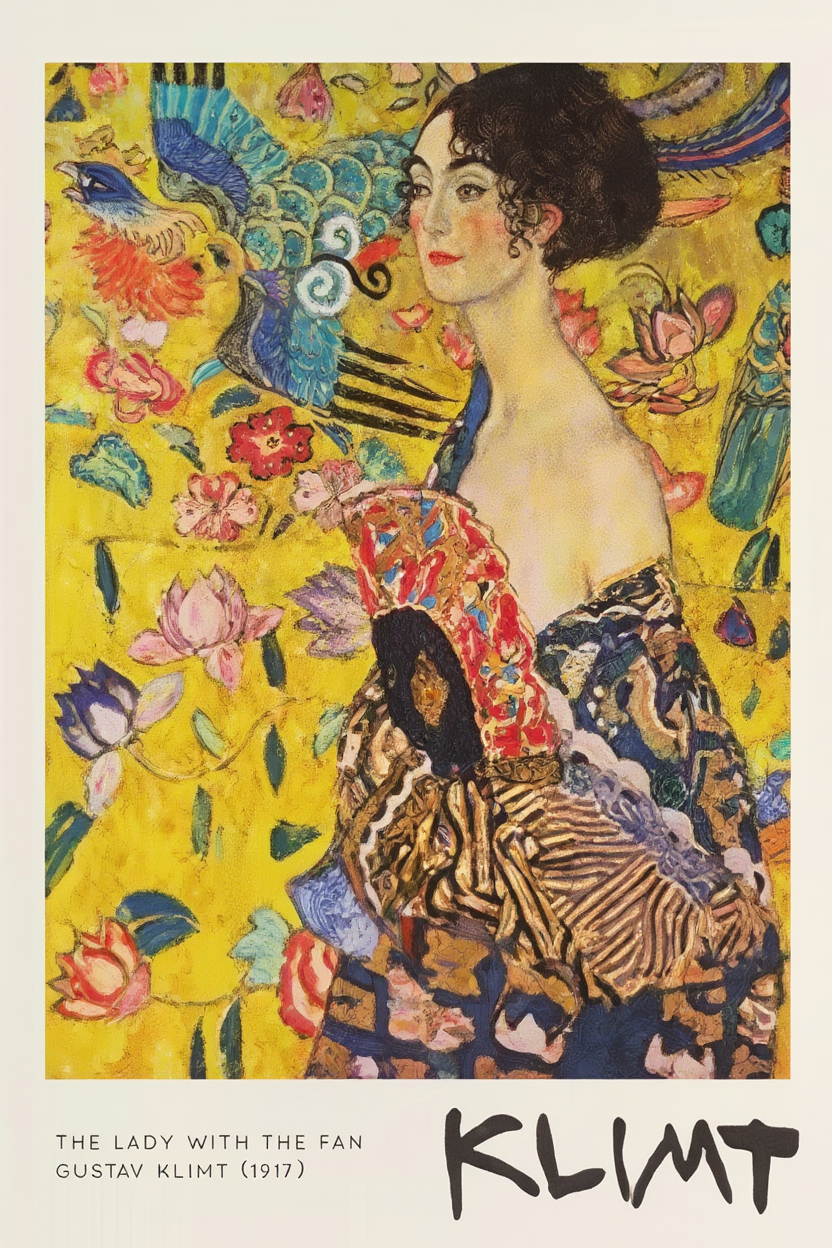 Gustav Klimt – 4 Elegant Golden Wall Art Prints | Classic Gallery Wall Décor for Living Room, Bedroom & Office
