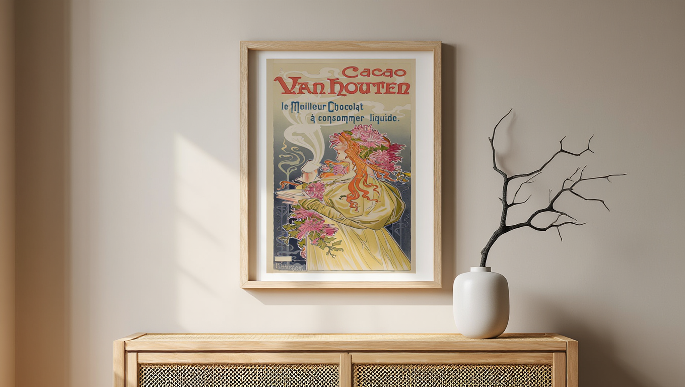 Henri Privat-Livemont - Cacao Van Houten Poster