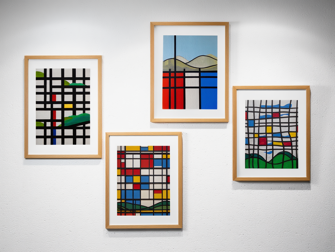 Piet Mondrian – 4 Prints