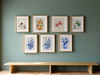 Blossoming Serenity – Watercolor Floral Print - Hakyarts