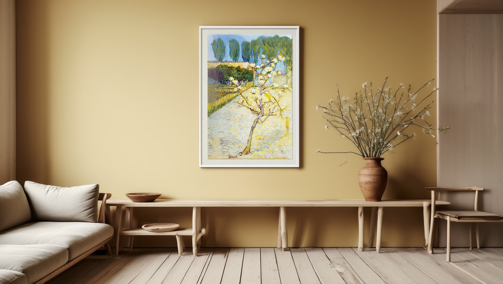 Vincent Van Gogh – Small Pear in Tree Blossom | Vibrant Post-Impressionist Floral Art Print