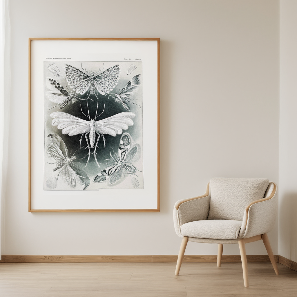 Tineida ‘Motten’ – Ernst Haeckel Poster | Scientific Illustration & Natural History Art Print