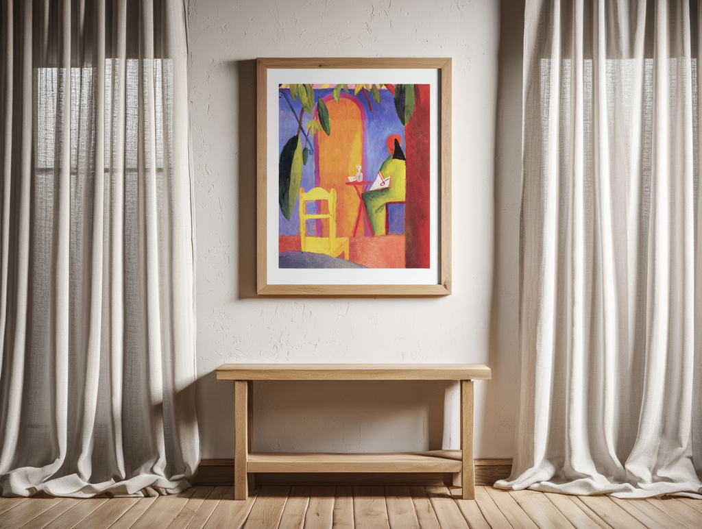 August Macke – Turkish Cafe - Vibrant Expressionist Art Print