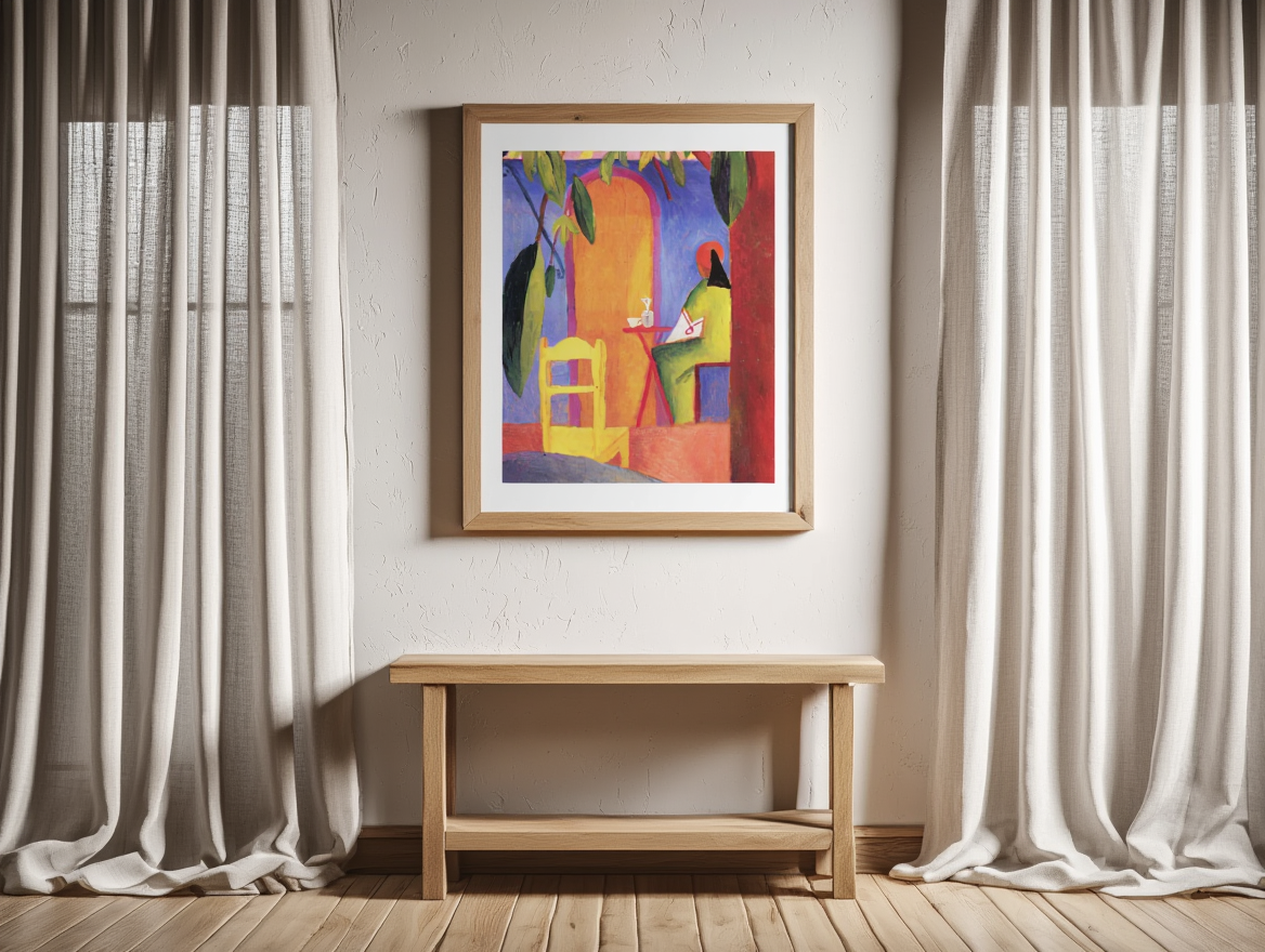 August Macke – Turkish Cafe - Vibrant Expressionist Art Print