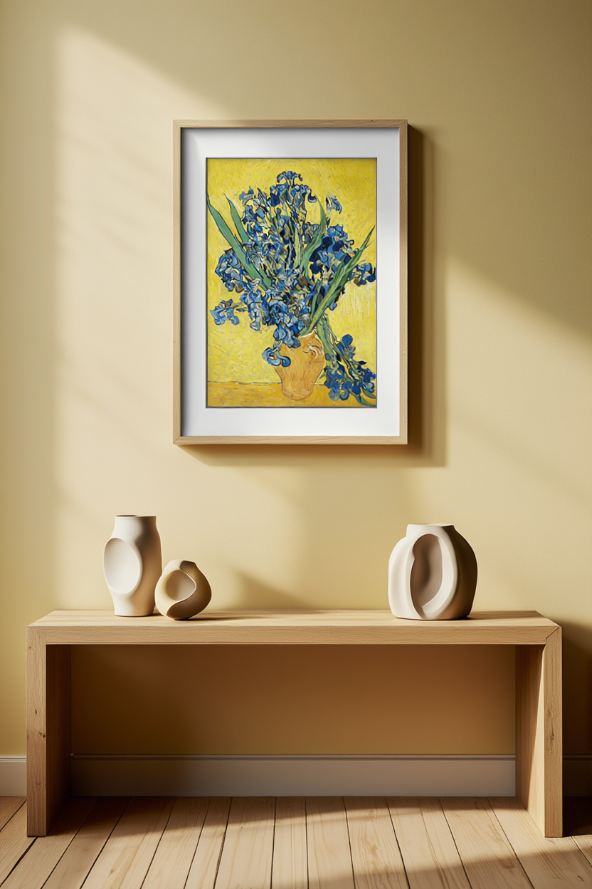 Vincent Van Gogh – Irises | Vibrant Post-Impressionist Floral Art Print