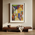 In the Temple Hall by August Macke – Expressionist Art Print