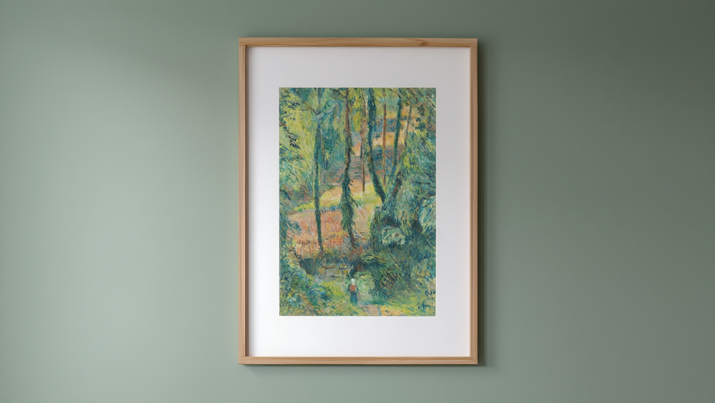 Paul Gauguin - Chemin Creux Dans Une Pente Boisée