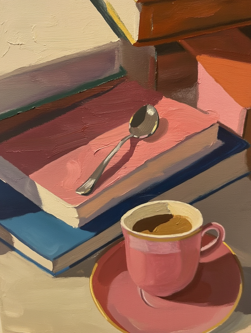 Morning Coffee Ritual – Quiet Moments of Everyday Life Illustration