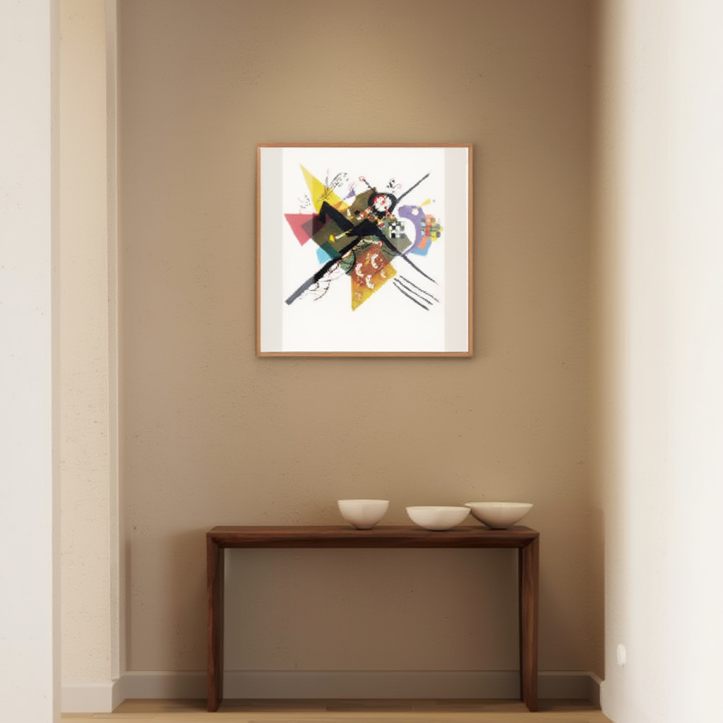 On White II by Wassily Kandinsky – Abstract Modern Art Print