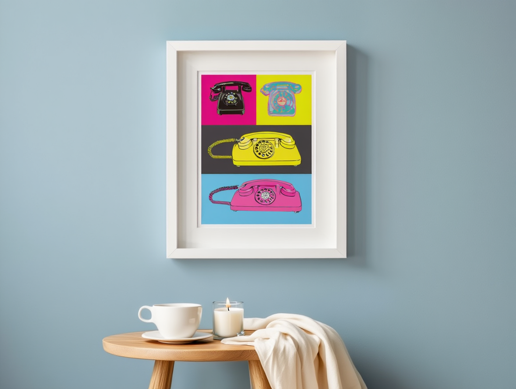 Andy Warhol Style - Telephone Poster