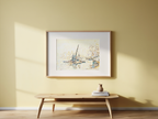 Paris, La Seine au Quai Malaquais – Poster | Classic Parisian Landscape Art Print