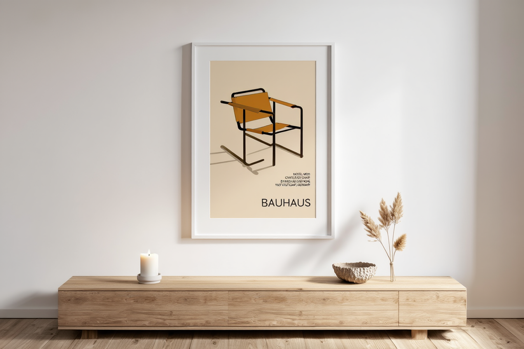 Modernist Bauhaus Chair – Minimalist Design Print