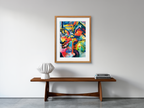 Colored Composition “Hommage to Johann Sebastian Bach” by August Macke – Expressionist Art Print