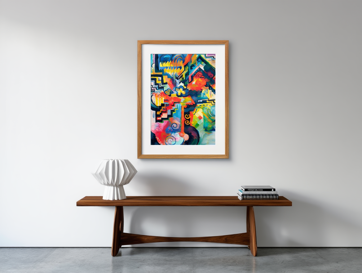 August Macke - Colored composition