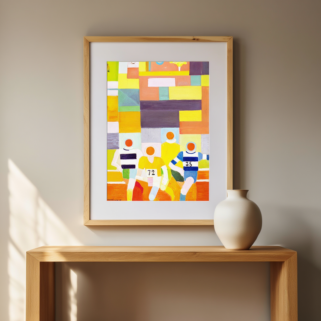 Les Coureurs by Robert Delaunay – Vintage French Modernist Art Print