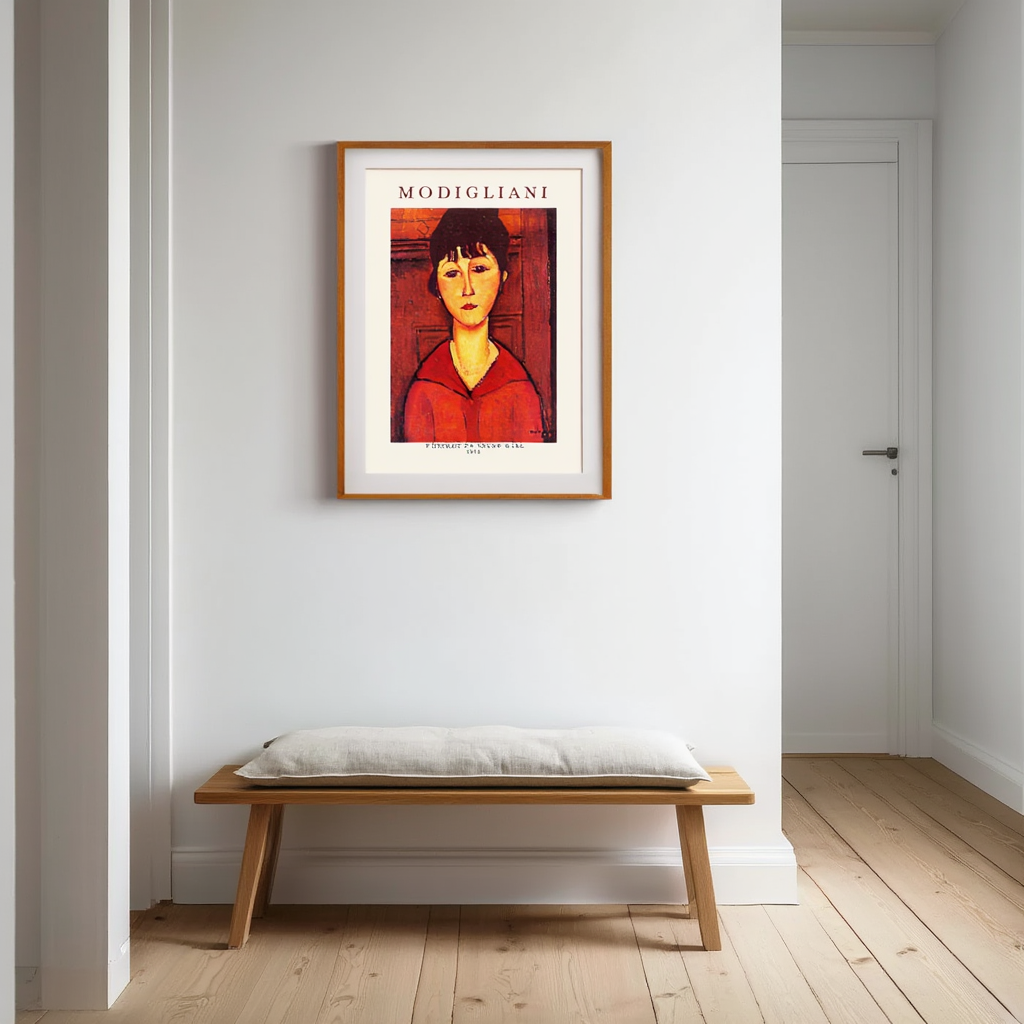 Amedeo Modigliani - Head of a Young Girl Poster