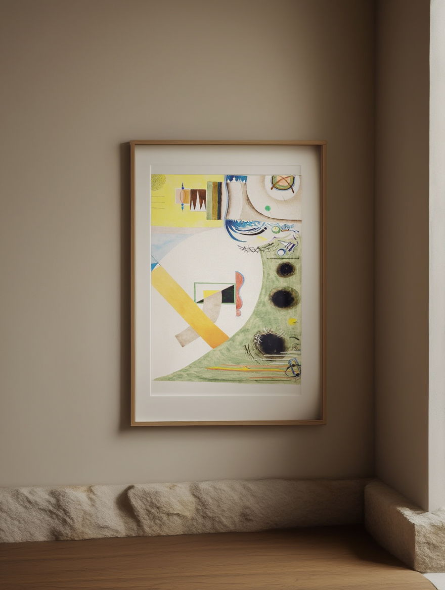 Serioso – Rudolf Bauer (1923) | Abstract Modernist Art Print