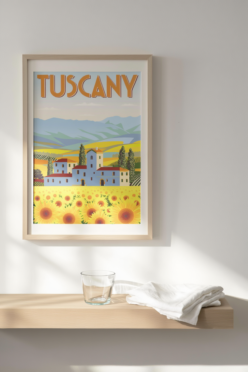 Tuscany Travel Poster