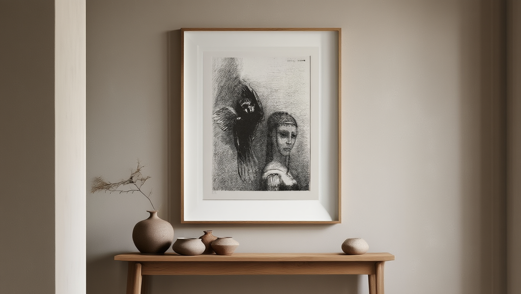 Odilon Redon - And a Large Bird