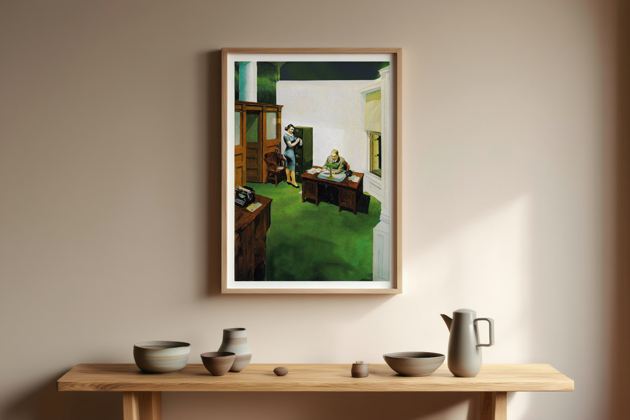 Edward Hopper – Office at Night Art Print