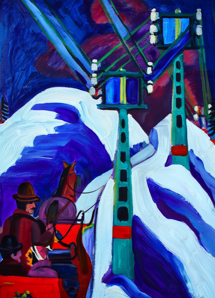 Ernst Ludwig Kirchner - Schlittenfahrt Anagoria