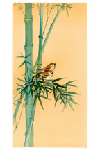 Sparrows on Bamboo Tree – Ohara Koson Poster | Japanese Nature Art Print - Hakyarts