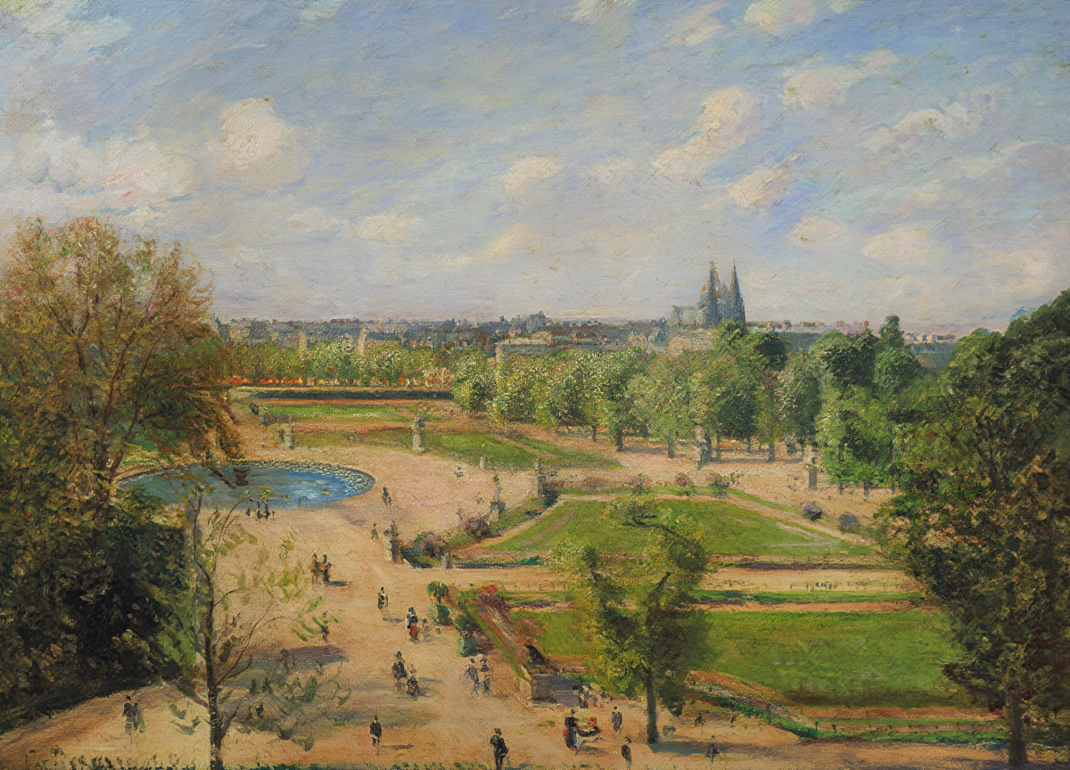 Camille Pissarro - The Garden of the Tuileries on a Winter Afternoon