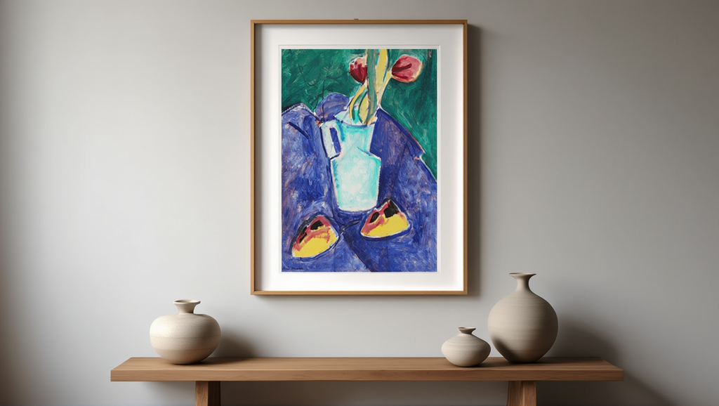 Alfred Henry Maurer - Tulips in a Green Vase