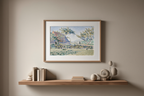 Comblat-le-Château ‘Le Pré’ – Paul Signac Poster | Neo‑Impressionist Countryside Art Print