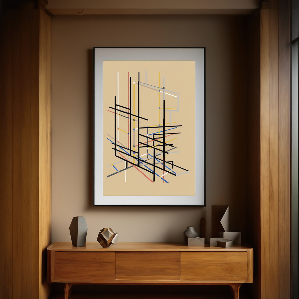 Structure Spatiale (1949) by Félix Del Marle – Abstract Modern Art Print