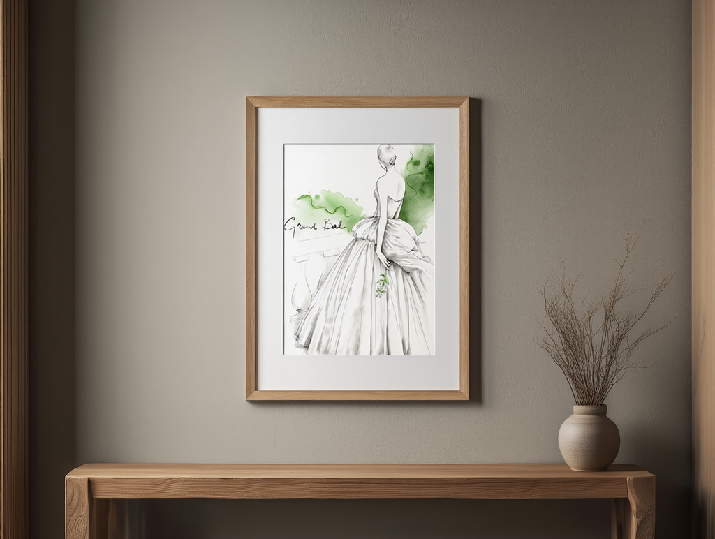 Grand Bal Poster – Vintage French Fashion Illustration Wall Art