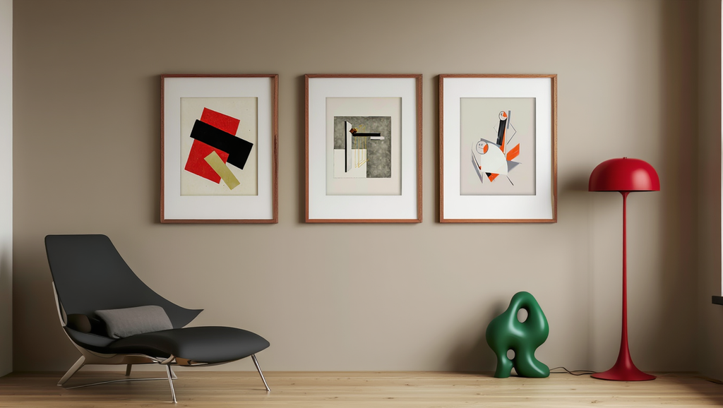 El Lissitzky – 3 Modernist Prints | Geometric Art Collection