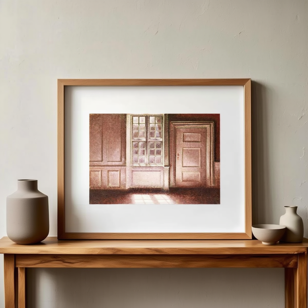 Vilhelm Hammershøi  - Moonlight | HakyArts