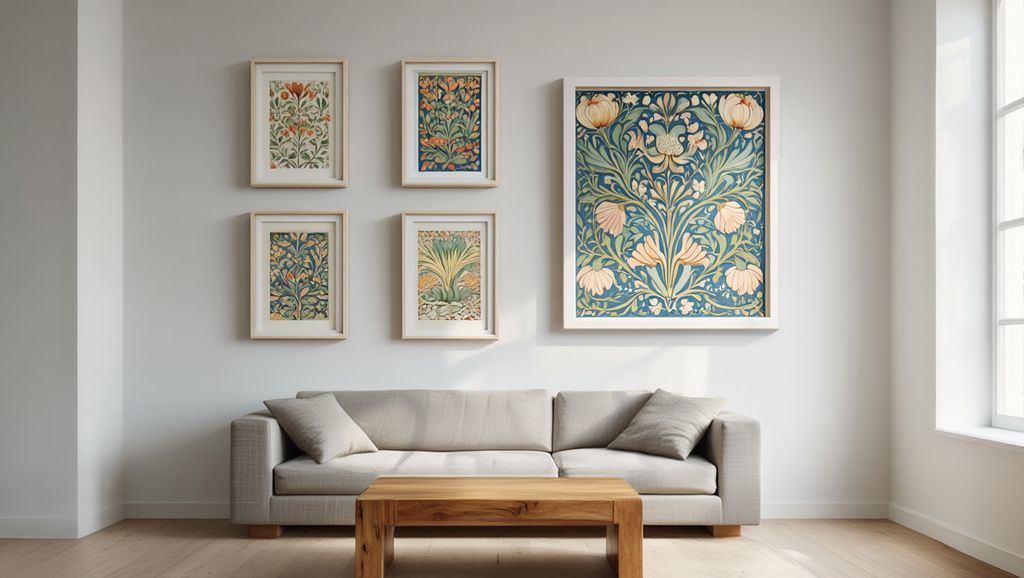 Arts & Crafts Botanical Set – 5 William Morris Prints