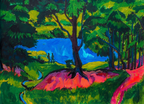 Bohemian Forest Lake – Ernst Ludwig Kirchner Poster | Expressionist Landscape & Nature Art Print - Hakyarts