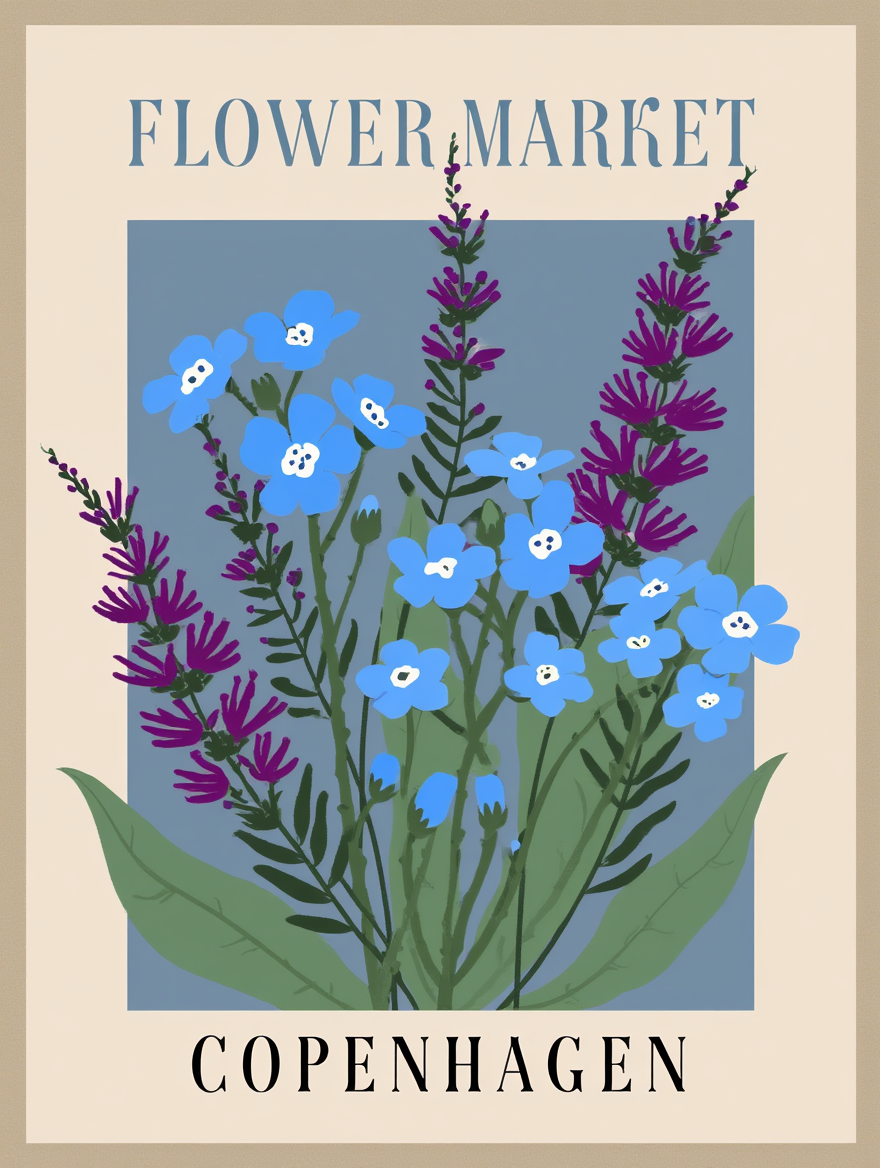 Flower Market Cities – 4 Prints