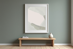 Watercolor Brush Strokes Poster | Abstract Minimalist Art Print - Hakyarts