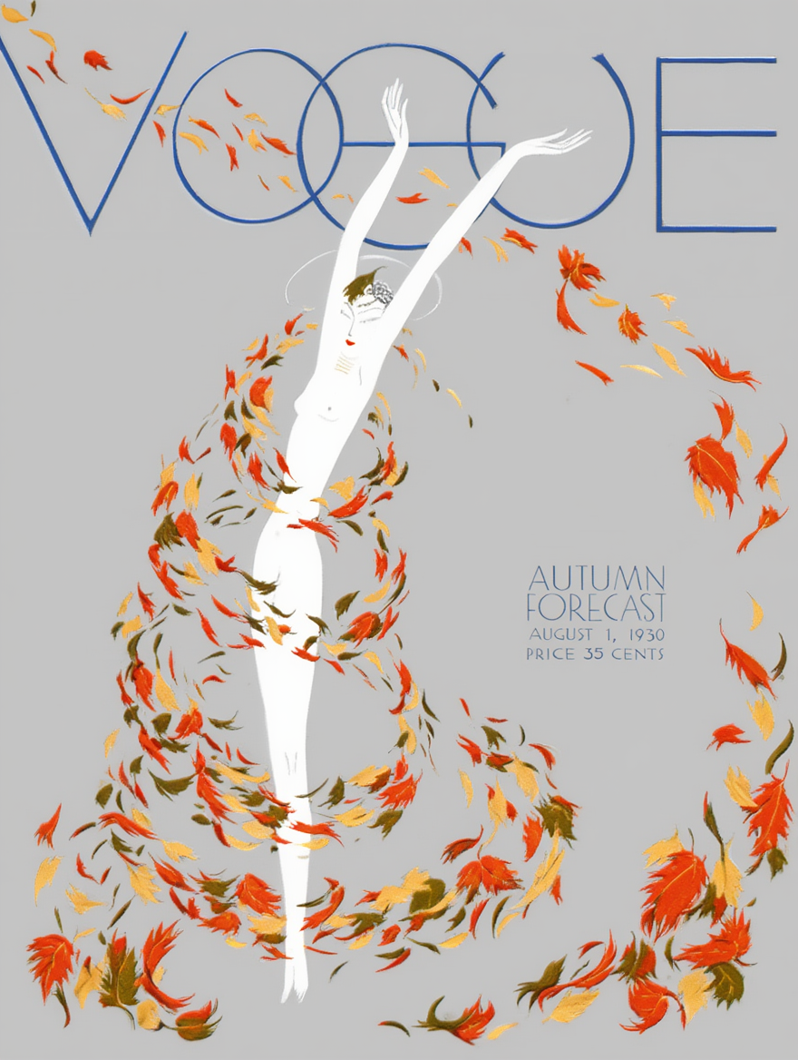 Vogue August 1, 1935 – Vintage Fashion Illustration Poster
