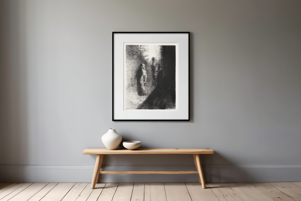 Odilon Redon - He Raises the Bronze Urn