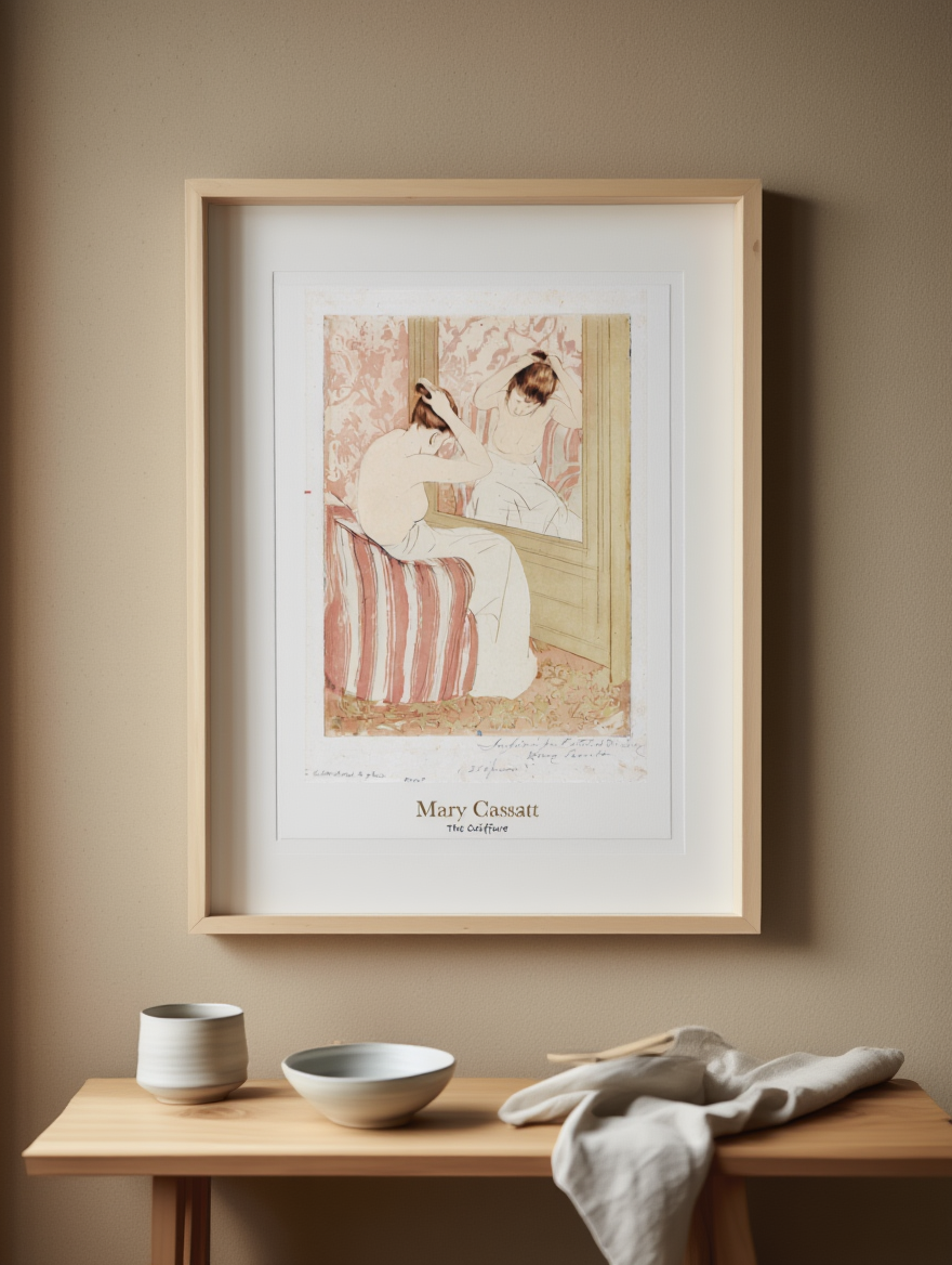 Mary Cassatt – The Coiffure – Iconic Impressionist Art Print