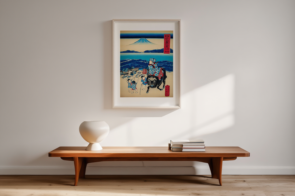 Utagawa Kuniyoshi – Sagami: Fisherman Unloading Bonito | Japanese Ukiyo-e Art Print