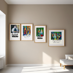 August Macke Expressionist Gallery Wall Set – 4 Colorful Art Prints - Hakyarts
